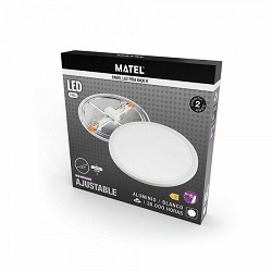 Compra DOWNLIGHT LED AJUSTABLE REDONDO MATEL BLANCO 15W FRÍA al mejor precio