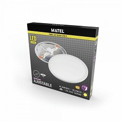 Compra DOWNLIGHT LED AJUSTABLE REDONDO MATEL BLANCO 6W CÁLIDA al mejor precio