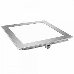 Compra DOWNLIGHT LED CUADRADO PLATA MATEL 12W CÁLIDA al mejor precio