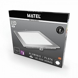 Compra DOWNLIGHT LED CUADRADO PLATA MATEL 3W FRÍA al mejor precio