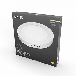 Compra DOWNLIGHT LED MATEL PC BLANCO SUPERFICIE REDONDO 18W NEUTRA al mejor precio