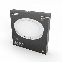 Compra DOWNLIGHT LED MATEL PC BLANCO SUPERFICIE REDONDO 24W NEUTRA al mejor precio