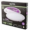 Compra DOWNLIGHT LED REDONDO PLANO MATEL BLANCO 18W NEUTRA al mejor precio