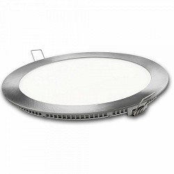 Compra DOWNLIGHT LED REDONDO PLATA MATEL 12W NEUTRA al mejor precio