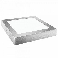 Compra DOWNLIGHT LED SUPERFICIE CUADRADO PLATA MATEL 18W NEUTRA al mejor precio