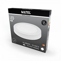 Compra DOWNLIGHT LED SUPERFICIE REDONDO BLANCO MATEL 18W FRÍA al mejor precio