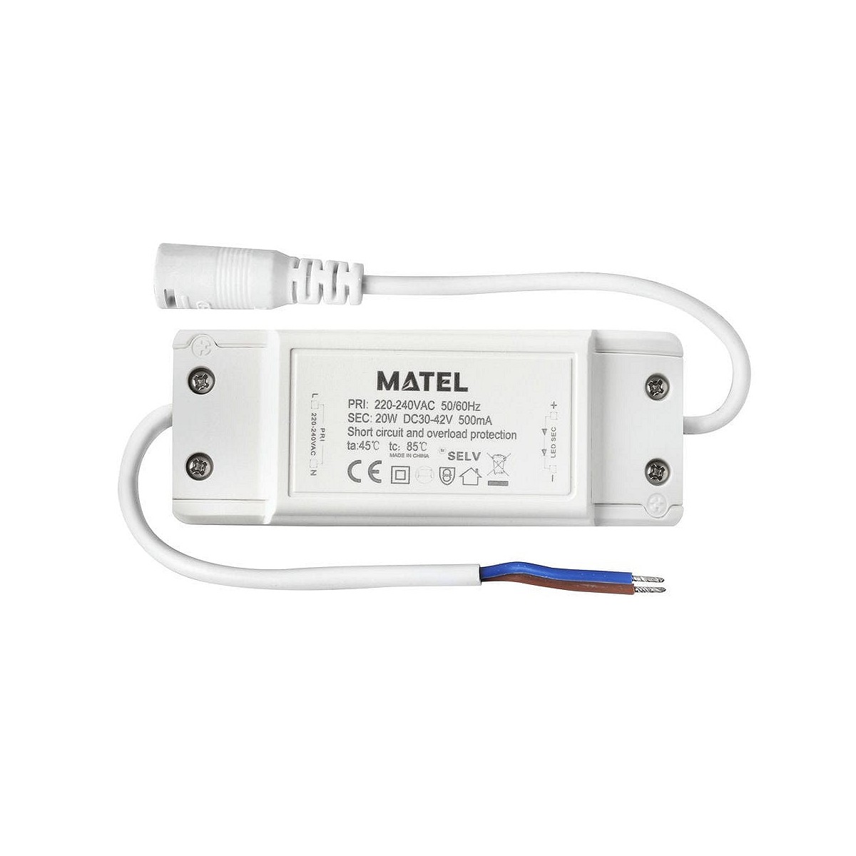 Compra DRIVER PANEL LED MATEL 20W 295x295 MM al mejor precio