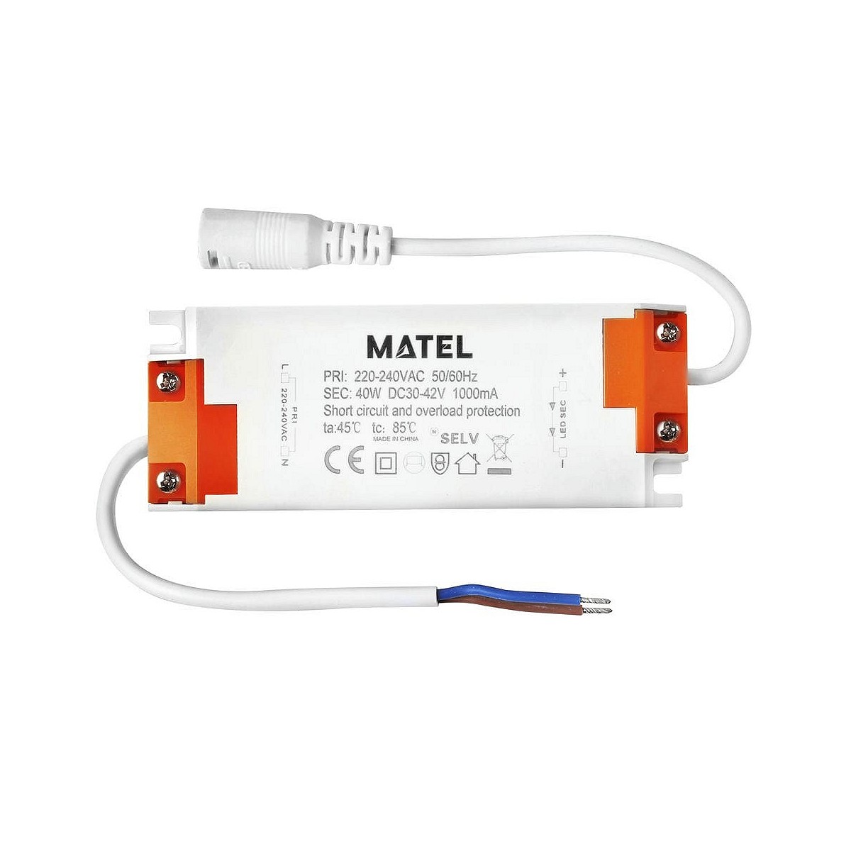 Compra DRIVER PANEL LED MATEL 40W 595x595/595x1195/295x1195 MM al mejor precio