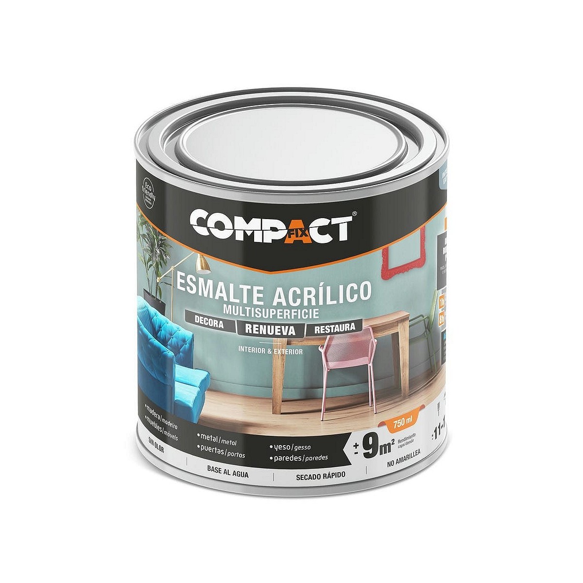 Compra ESMALTE ACRÍLICO MATE 750ML BLANCO al mejor precio