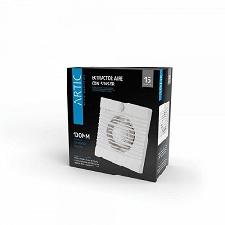 Compra EXTRACTOR DE AIRE CON SENSOR ARTIC 15W 100MM BLANCO al mejor precio