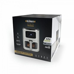 Compra FREIDORA SIN ACEITE DIGITAL KÜKEN 5 LITROS 1500W VENTANA Y LUZ al mejor precio