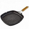 Compra GRILL ALUMINIO FUNDIDO MANGO ABATIBLE SUPERFICIE RAYADA PIEDRA 24CM al mejor precio