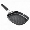 Compra GRILL ALUMINIO FUNDIDO MANGO ABATIBLE SUPERFICIE RAYADA XYLAN 28CM al mejor precio