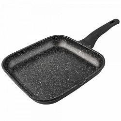 Compra GRILL ALUMINIO FUNDIDO MANGO FIJO SUPERFICIE LISA PIEDRA 24CM al mejor precio