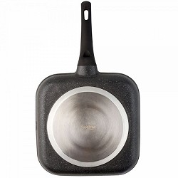 Compra GRILL ALUMINIO FUNDIDO MANGO FIJO SUPERFICIE LISA PIEDRA 24CM al mejor precio