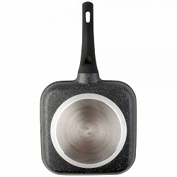 Compra GRILL ALUMINIO FUNDIDO MANGO FIJO SUPERFICIE RAYADA PIEDRA 20CM al mejor precio