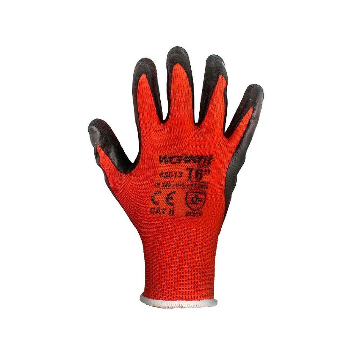 Compra GUANTE POLIÉSTER/LÁTEX WORKFIT ROJO/NEGRO TALLA 10 al mejor precio