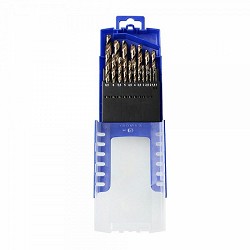 Compra JUEGO BROCAS COBALTO STEIN 1 A 10 MM DIN 338 19 PIEZAS al mejor precio