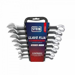 Compra JUEGO LLAVE FIJA COMBINADA STEIN CR-V SATIN DIN-3113A 8 PIEZAS al mejor precio