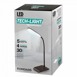 Compra LÁMPARA LED KORPASS 5W OVAL NEGRA al mejor precio