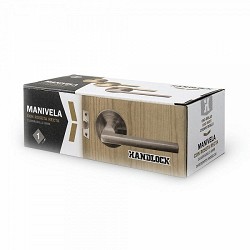 Compra MANILLA ALUMINIO CON ROSETA HANDLOCK RECTA CROMO MATE al mejor precio