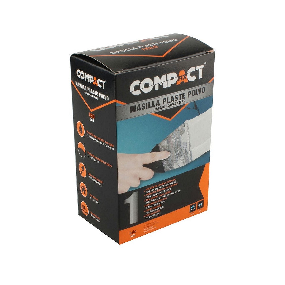 Compra MASILLA PLASTE POLVO COMPACT 1KG al mejor precio