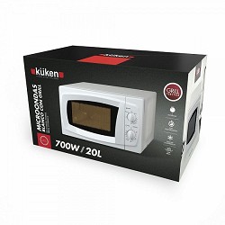 Compra MICROONDAS 700W 20 LITROS BLANCO GRILL KÜKEN al mejor precio