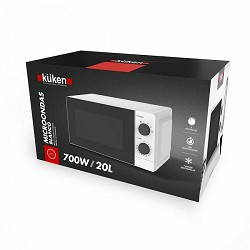 Compra MICROONDAS 700W 20 LITROS BLANCO KÜKEN al mejor precio