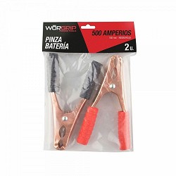 Compra PINZAS BATERÍA WORGRIP NEGRA/ROJA 160MM 400A al mejor precio