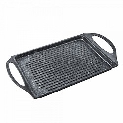 Compra PLANCHA ALUMINIO FUNDIDO 29x22CM RAYADA PIEDRA al mejor precio