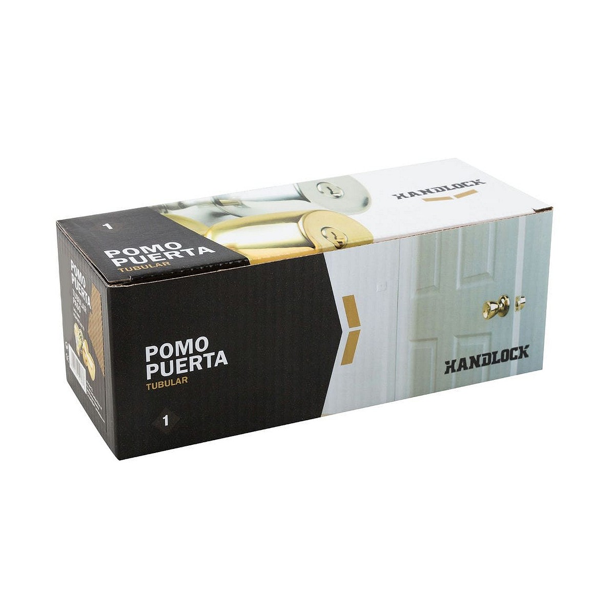 Compra POMO PUERTA HANDLOCK TUBULAR ENTRADA LATÓN MATE al mejor precio