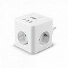 Compra POWERCUBE 10A 3 TOMAS + 3USB ONLEX SIN CABLE BLANCO al mejor precio