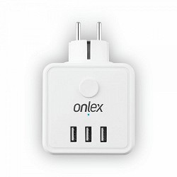 Compra POWERCUBE 10A 3 TOMAS + 3USB ONLEX SIN CABLE BLANCO al mejor precio