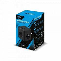 Compra POWERCUBE 10A 3 TOMAS + 3USB ONLEX SIN CABLE NEGRO al mejor precio