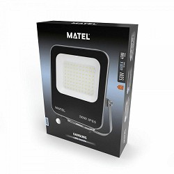 Compra PROYECTOR LED ALUMINIO MATEL CHIP SAMSUNG SENSOR 50W FRÍA al mejor precio