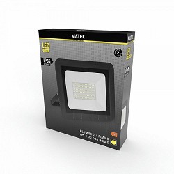 Compra PROYECTOR LED PLANO NEGRO MATEL IP65 10W CÁLIDA al mejor precio