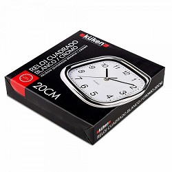 Compra RELOJ COCINA BLANCO/CROMO CUADRADO 20CM KÜKEN al mejor precio