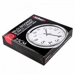 Compra RELOJ COCINA BLANCO/CROMO REDONDO 25CM KÜKEN al mejor precio