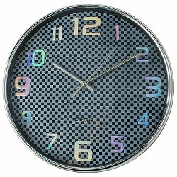 Compra RELOJ COCINA NEGRO/CROMO REDONDO 33CM KÜKEN al mejor precio