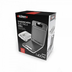 Compra SANDWICHERA GRILL 1400W 4 PIEZAS KÜKEN al mejor precio