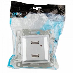 Compra S-EMPOTRAR DOBLE USB TITANIO ONLEX 2.1A 250V al mejor precio