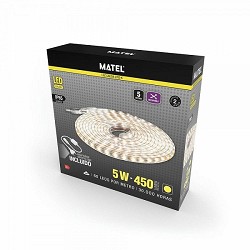 Compra TIRA LED MATEL 230V IP65 SMD2835 5MTS CÁLIDA al mejor precio