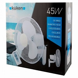 Compra VENTILADOR PARED CON MANDO KÜKEN 45W al mejor precio