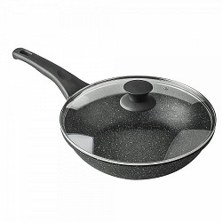 Compra WOK ALUMINIO FUNDIDO BLACK PIEDRA 28CM al mejor precio