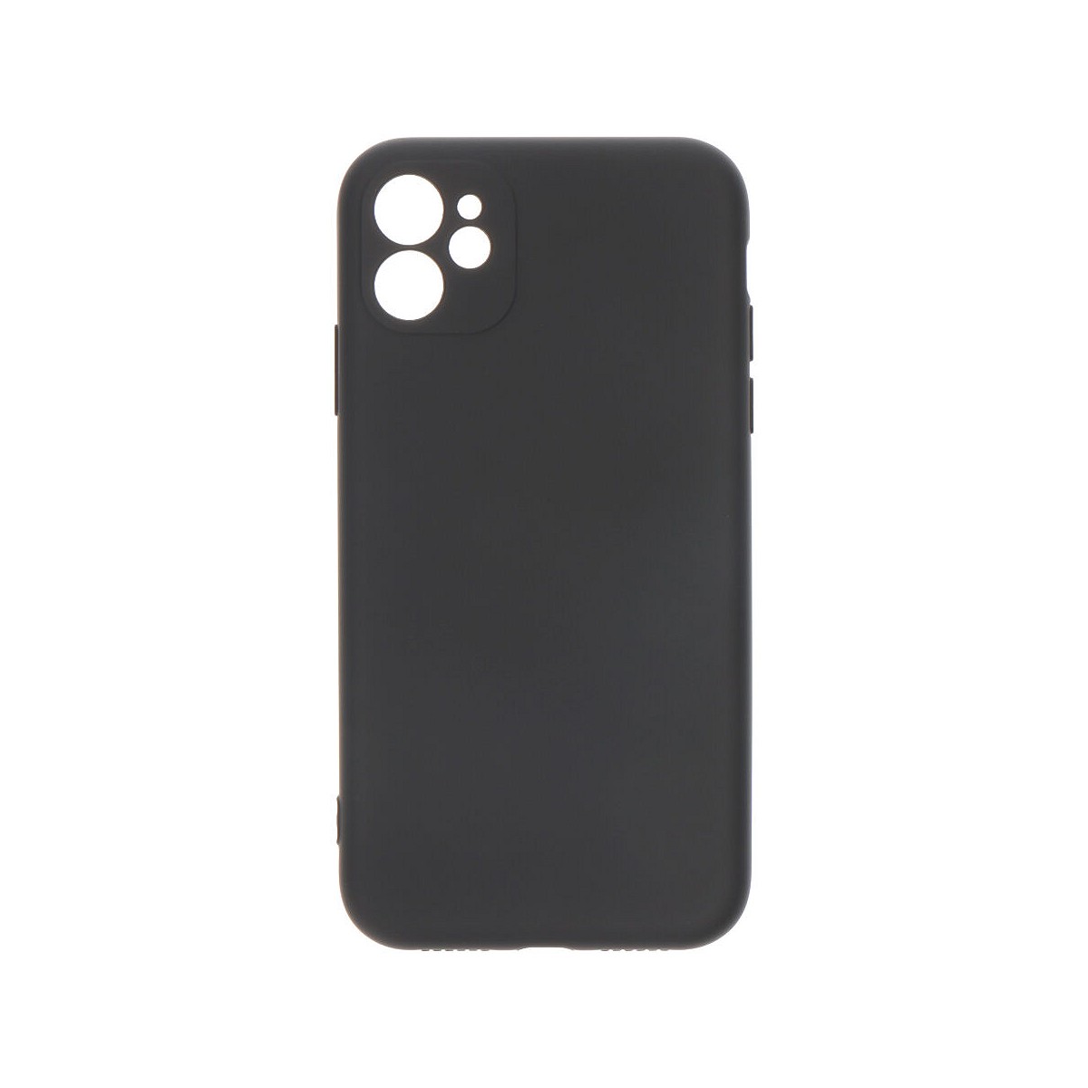 Carcasa negra de plástico soft touch para iphone 11