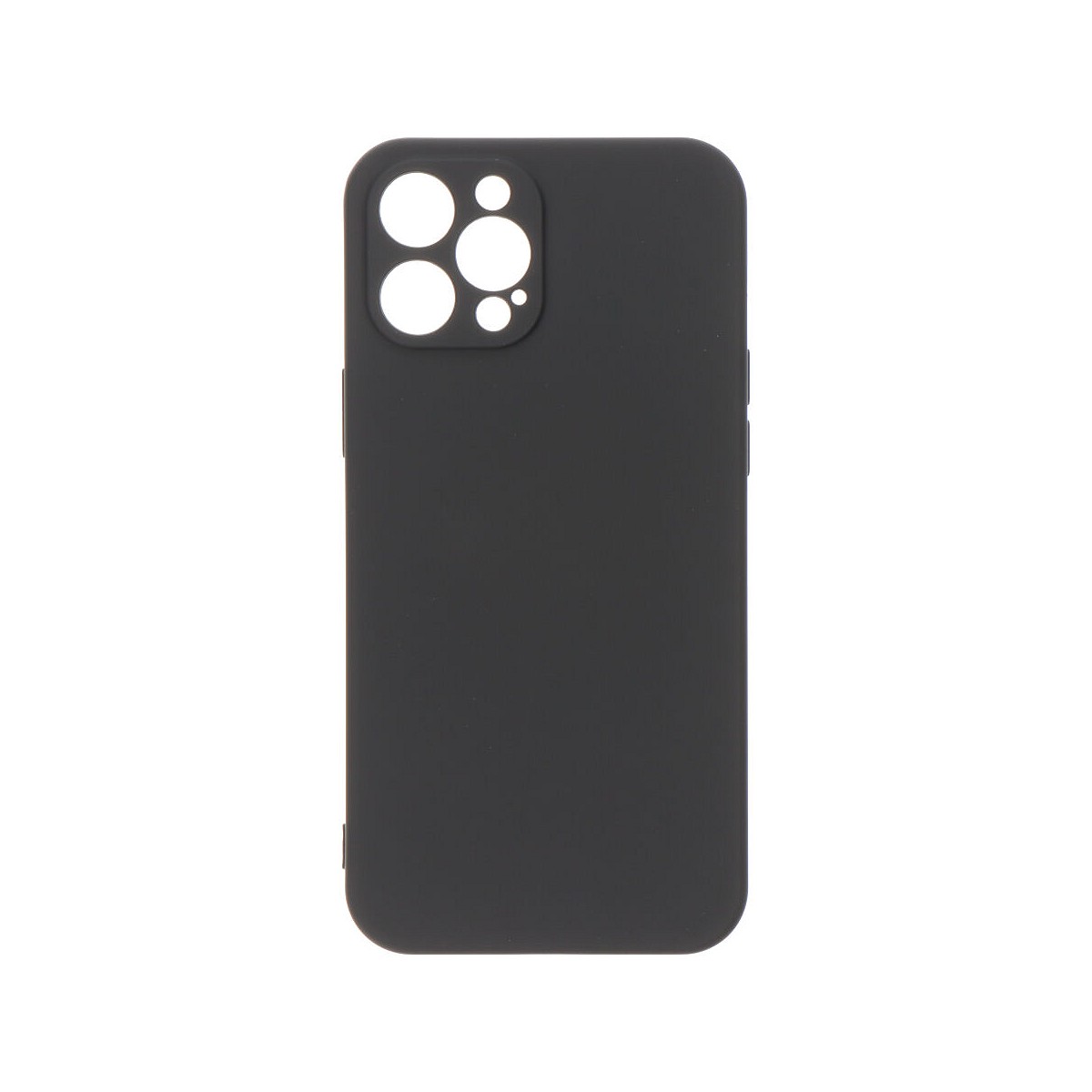 Carcasa negra de plástico soft touch para iphone 12 pro max