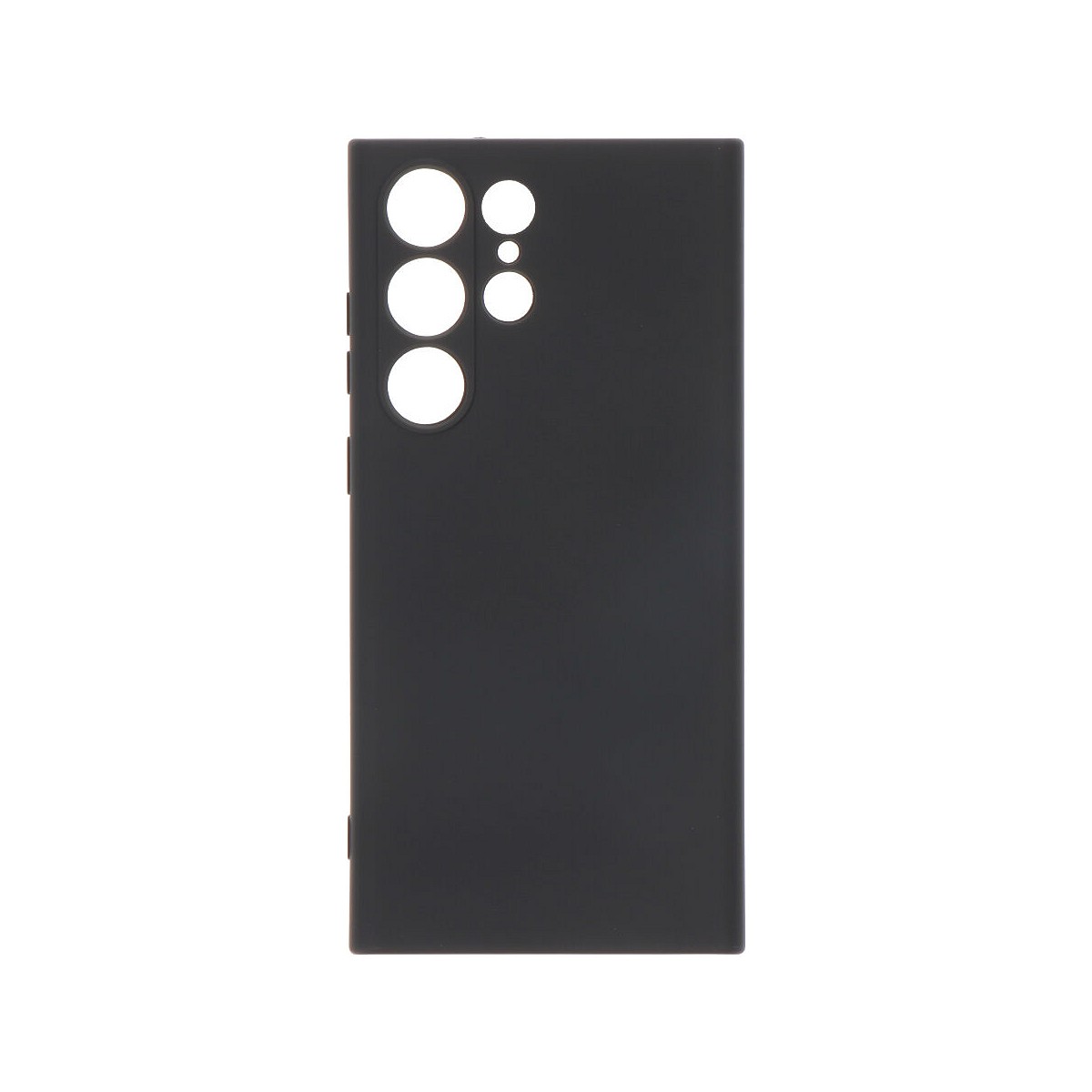 Carcasa negra de plástico soft touch para samsung s23 ultra