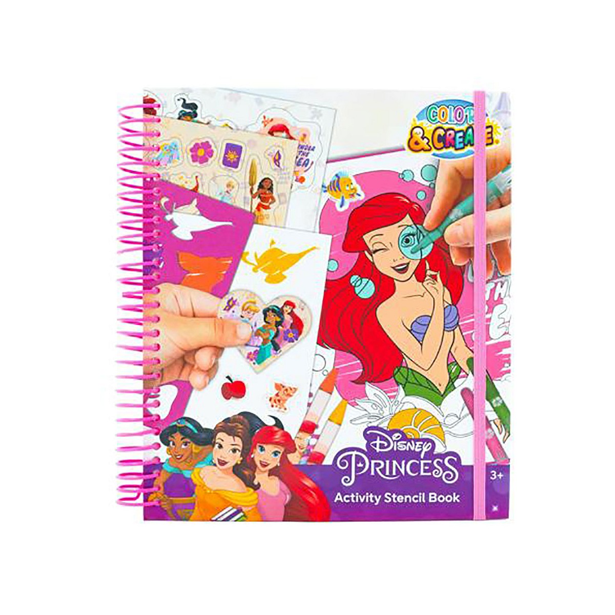 Libro dibujo y actividades princesas