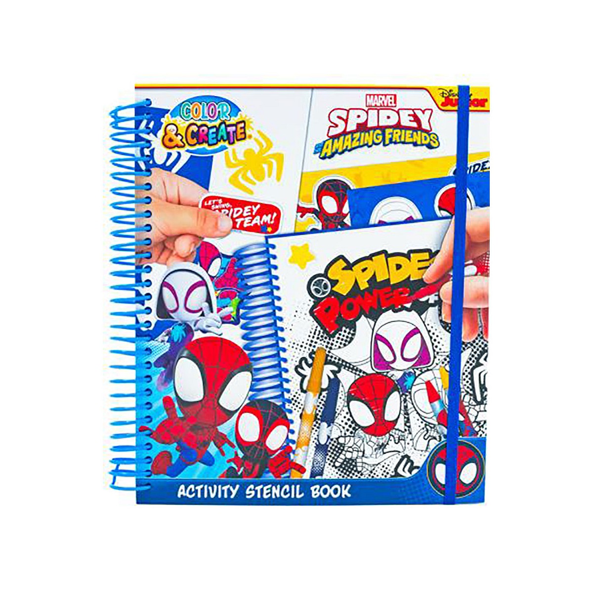 Libro dibujo y actividades spiderman