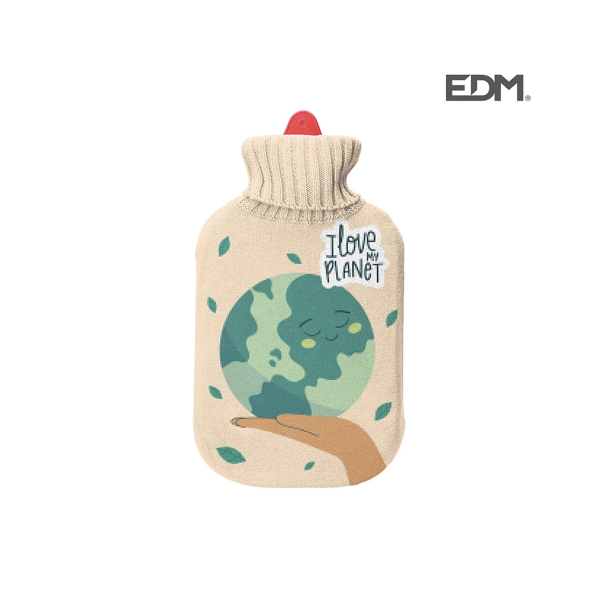 Bolsa de agua caliente, modelo cuidar el planeta, 2l. edm